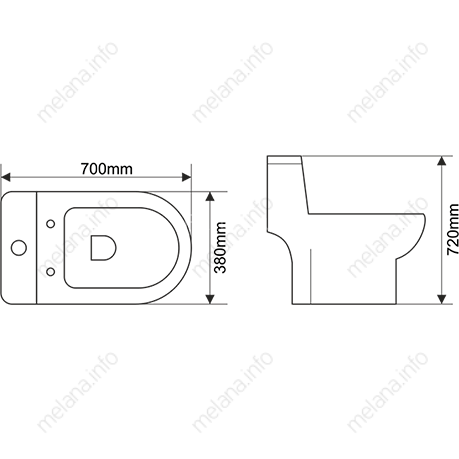 Унитаз-моноблок MELANA MLN-2013