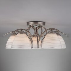 Потолочная люстра Eurosvet 30121/5 сатин-никель