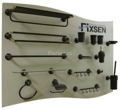 Полотенцедержатель Fixsen Luksor трубчатый двойной, черный (FX-71602B)