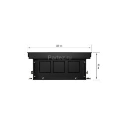 Конвектор внутрипольный Royal Thermo ATRIUM-90/200/2200-DG-U-AU