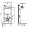 Комплект Ideal Standard EXACTO система инсталляции + унитаз с крышкой-сиденьем (RX002602)