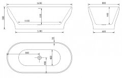 Акриловая ванна ABBER AB9294