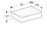 Раковина Geberit VariForm 55х40 см, белая (500.779.01.2)