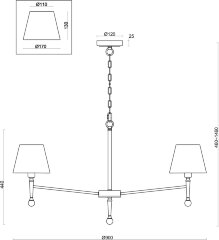 Подвесная люстра Freya FR5190PL-07BS1