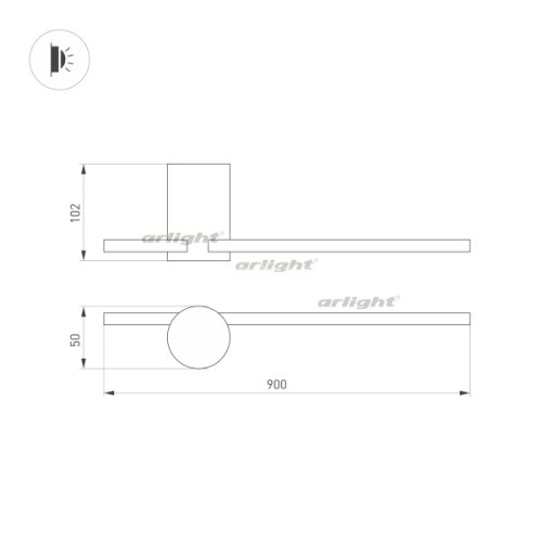 Настенный светильник Arlight 033550