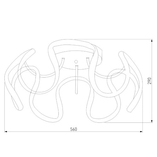 Потолочная люстра Eurosvet 90238/1 кофе