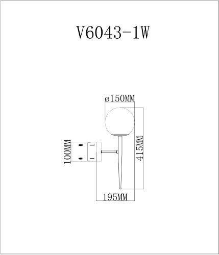 Бра Moderli V6043-1W