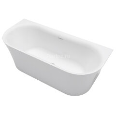 Ванна акриловая Azario ENGELS 1700x750x580 пристенная, в комплекте с сифоном и металлической рамой (