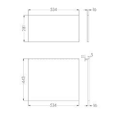 Фасад для тумбы Aquaton Лондри 60 Белый (1A274801LH010)