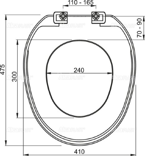 Сиденье для унитаза Alcaplast Basic, белый (A3553)