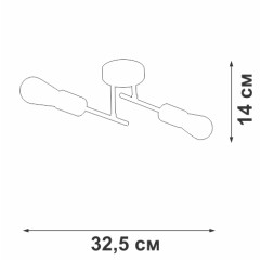 Потолочная люстра Vitaluce V3006-1/2PL