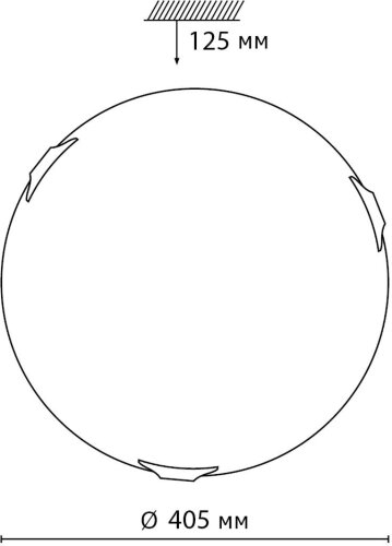 Настенно-потолочный светильник Sonex 7601/DL