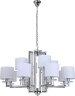 Подвесная люстра Newport 35408+4/C chrome без абажуров