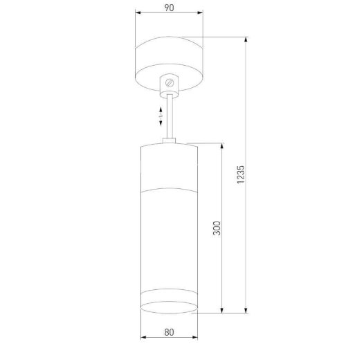 Подвесной светильник Eurosvet 50135/1 LED хром / черный жемчуг