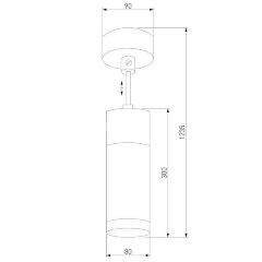 Подвесной светильник Eurosvet 50135/1 LED хром / черный жемчуг