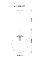 Подвесной светильник Arte Lamp A1930SP-1AB