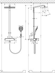 27112000 Raindance Select Raindance Select 360 Showerpipe, ½’