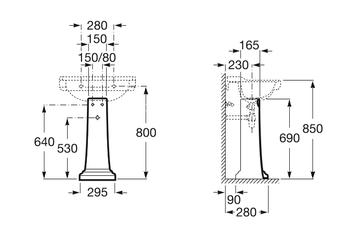 Roca CARMEN Пьедестал
