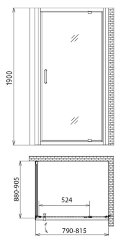 Душевой уголок Gemy Sunny Bay S28150-A90