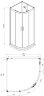 Душевая кабина AZARIO DENVER 90х90х200 прозрачное стекло 4 мм. Easy Clean, задняя панель черная, цвет профиля серый (AZ-N10812 900)