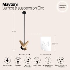 Потолочная люстра Maytoni MOD095PL-02BS