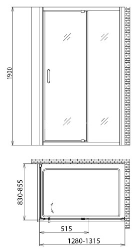 Душевой уголок Gemy Sunny Bay S28191D-A85