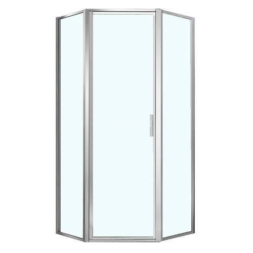 Душевое ограждение Azario RICHMOND 900х900х2000 5-угольный, БЕЗ ПОДДОНА, прозрачное стекло 6 мм, профиль серебро (AZ-NAG3231 900)