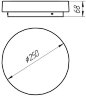 Потолочный светильник Arte Lamp A6824PL-1WH