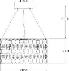 Подвесная люстра Arte Lamp A4041SP-5CC