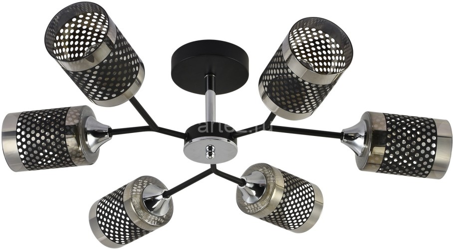 Потолочная люстра Reluce 01405-3.3-06B BK+CR