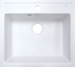 Кухонная мойка AZARIO Litos 570x505x200 искусственный мрамор, цвет Белый (CS00078321)