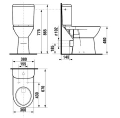 Бачок для унитаза Jika Deep by Jika (8.2761.3.000.242.1)