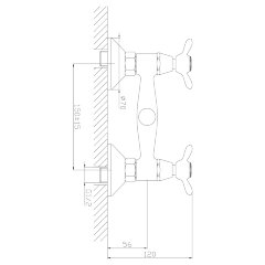Смеситель Rossinka Q02-41 для душа