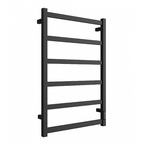 Полотенцесушитель электрический ДВИН J plaza neo 80/50 К диммер квадрат, чёрный матовый (46567591790