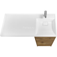 Тумба под раковину Aquaton Лондри 40 без фасада, дуб рустикальный (1A267001LHDR0)