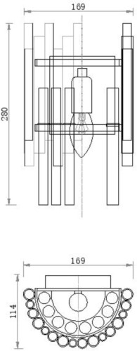 Настенный светильник Maytoni MOD135WL-01BS
