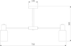 Потолочная люстра Eurosvet 70160/8 хром