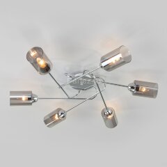 Потолочная люстра Eurosvet 30167/6 хром