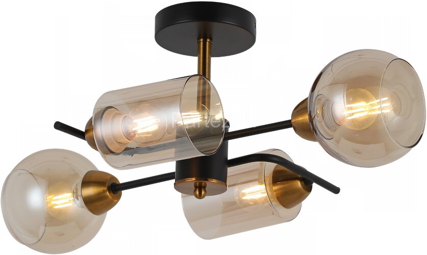 Потолочная люстра ILLUMICO IL8243-4COU-79 BK BR