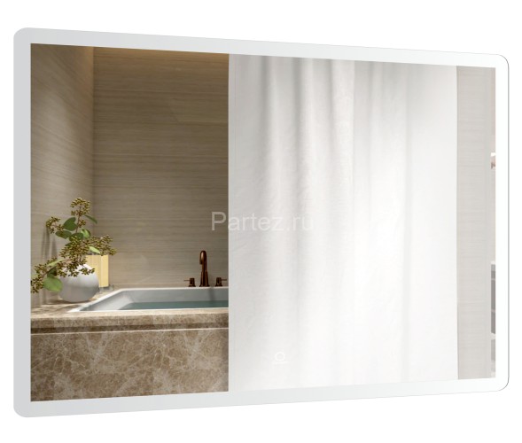 Зеркало AZARIO Lagos 800х680 с подсветкой, сенсорный выключатель с функцией диммера, подогрев (AZ-Z-