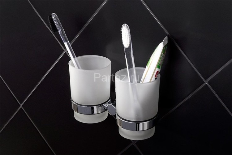 Подстаканник Fixsen Europa двойной, хром (FX-21807)