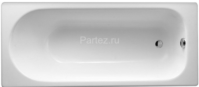 Ванна чугунная Jacob Delafon SOISSONS 170x70 без антискользящего покрытия, без отверстий для ручек, 