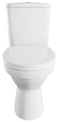Унитаз-компакт Vitra Norm Fit 355х650х780 напольный, сиденье термопласт с микролифтом, белый (9844B0