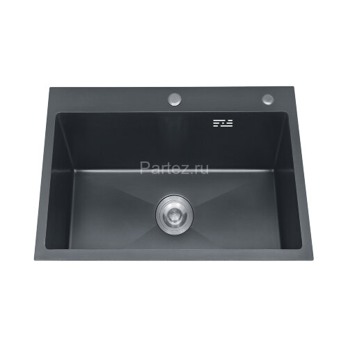 Кухонная мойка AZARIO SABRINA 500х500х200 нержавеющая сталь, цвет Оружейная сталь (AZB5050S)