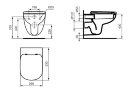 Набор TEMPO Ideal Standart (Инсталляция W3710AA + унитаз подвесной T331101 + сиденье с крышкой  микр