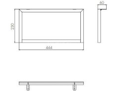 Опора низкая AQUATON Лофт Урбан (1A255203LQX70)