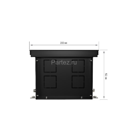 Конвектор внутрипольный Royal Thermo ATRIUM-150/200/2200-DG-U-DB