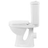 Унитаз-компакт Суперкомпакт Стандарт горизонтальный выпуск, с сиденьем, белый (44901110522)