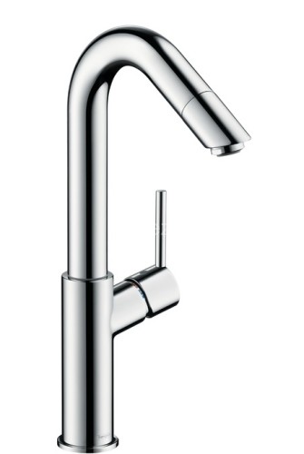 Hansgrohe 32055000 Talis Смеситель для раковины, однорычажный, 250, поворотный излив 60°, 1/2