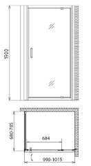 Душевой уголок Gemy Sunny Bay S28160-A70